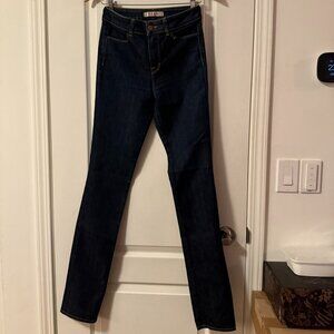 J Brand denim dark wash high rise skinny jeans Size: 26